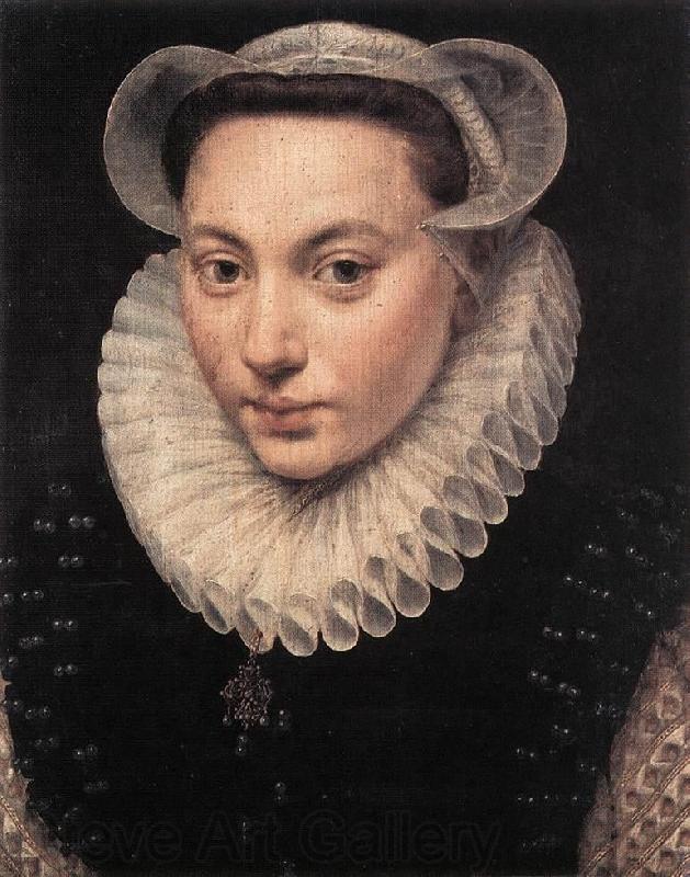 POURBUS, Frans the Elder Portrait of a Young Woman fy Spain oil painting art